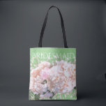 Romantic white pink hydrangeas, pink white flowers tote bag<br><div class="desc">Romantic elegant white hydrangea bag - this bag is beautiful as well as functional- great for that flower enthusiast! Just the right size to fit any of your needs. 
Easy to customise /  personalise your bag for anyone or any event! 
Make a great gift idea !</div>