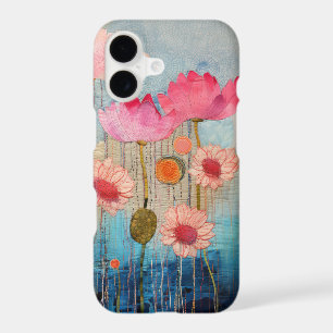 Romantic Wildflower Meadow - Bright Garden Collage