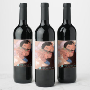 Romantic wine label