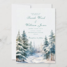 Romantic winter forest Wedding