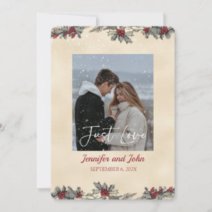 Romantic Winter Wedding Invitation