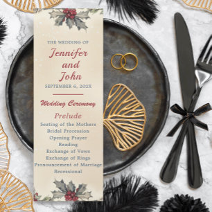 Romantic Winter Wedding  Program