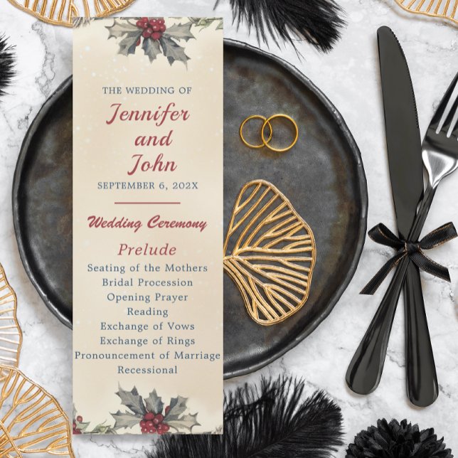 Romantic Winter Wedding  Program (Creator Uploaded)
