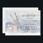Romantic Winter Woodland Forest Save the Date<br><div class="desc">Romantic Winter Woodland Forest Save the Date - What a lovely way to announce your very special date. Save the Date features a gorgeous, woodland snowy winter scene and pretty, script typography. Our hight quality template makes it so easy for you to personalise your Save the Date. If you would...</div>