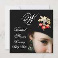 ROMANTIC WOMAN,ANTIQUE JEWELS,PEARLS BRIDAL SHOWER