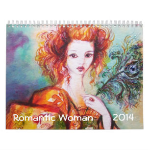 ROMANTIC WOMAN PAINTINGS 2014 FINE ART COLLECTION CALENDAR