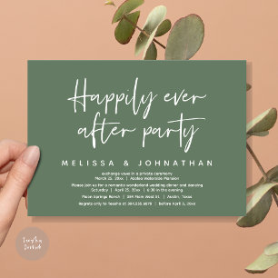 Romantic Wonderland Happily Ever After Party Invitation