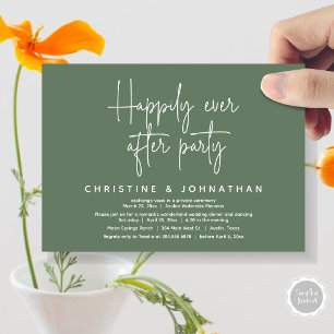 Romantic Wonderland Happily Ever After Party Invitation