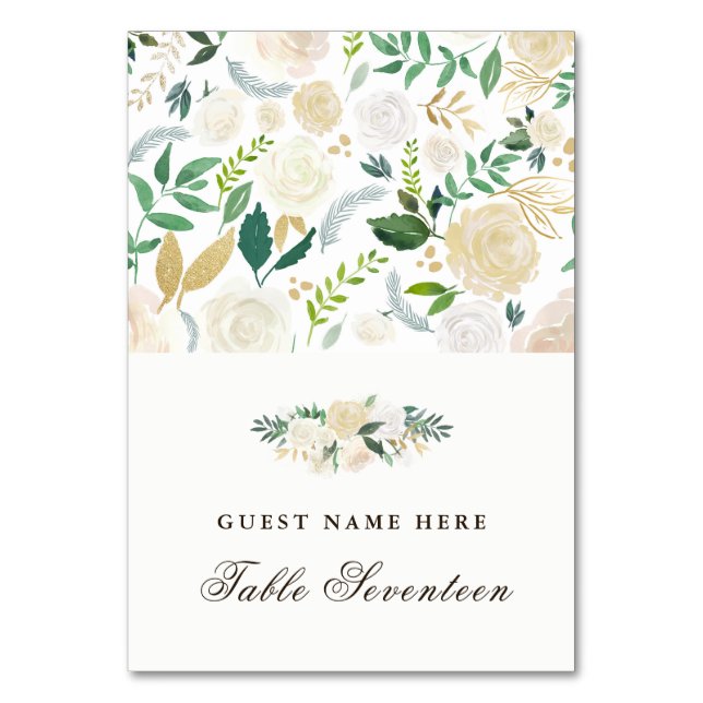 Romantic Woodland Escort Cards (Front)