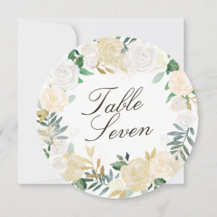 Romantic Woodland Round Table Number Cards