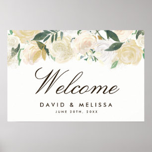 Romantic Woodland Wedding Welcome Sign