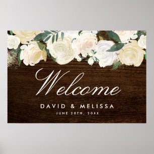 Romantic Woodland Wedding Welcome Sign