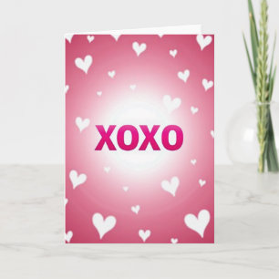 Romantic Xoxo Hearts Card