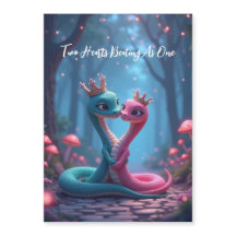 Romantic Year of the Snake Magnetic Card