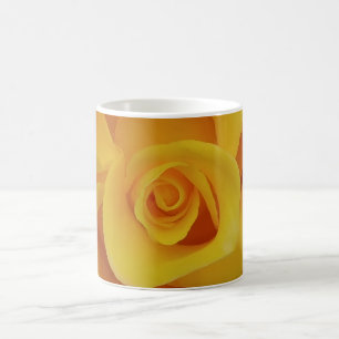 Romantic Yellow Rose Petals Coffee Mug