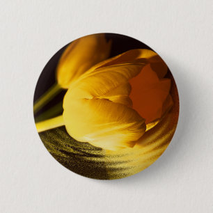 Romantic Yellow Tulip 6 Cm Round Badge