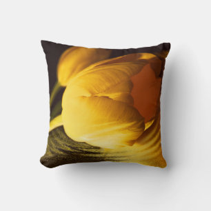 Romantic Yellow Tulip Cushion