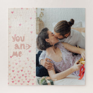 Romantic You And Me Valentine's Day Photo  Jigsaw Puzzle