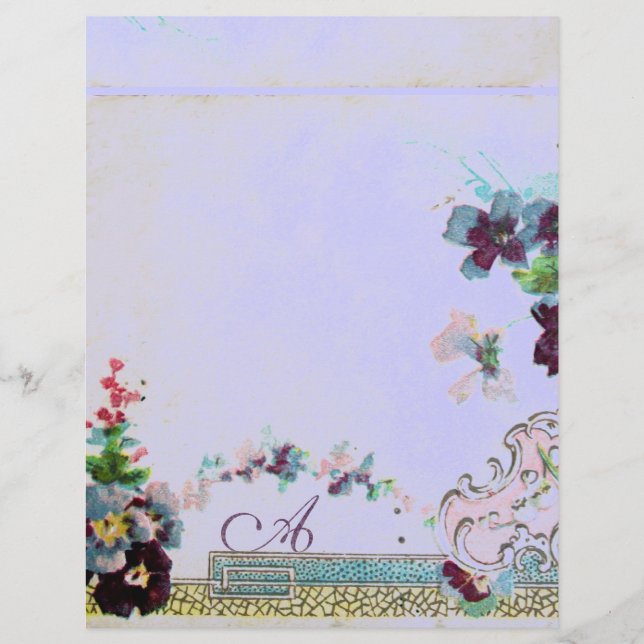ROMANTICA  2 MONOGRAM , antique blue (Front)