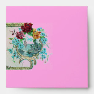 ROMANTICA 3 red pink blue white Envelopes