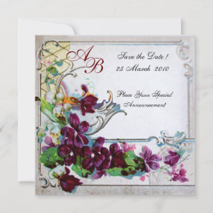 ROMANTICA  4 MONOGRAM INVITATION