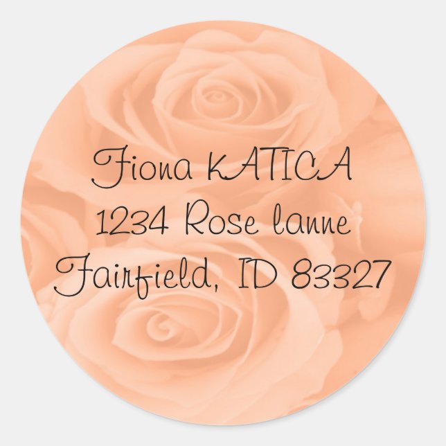 romantica classic round sticker (Front)