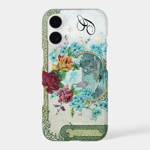 ROMANTICA FLORAL MONOGRAM ROSES AND FLYING BIRD