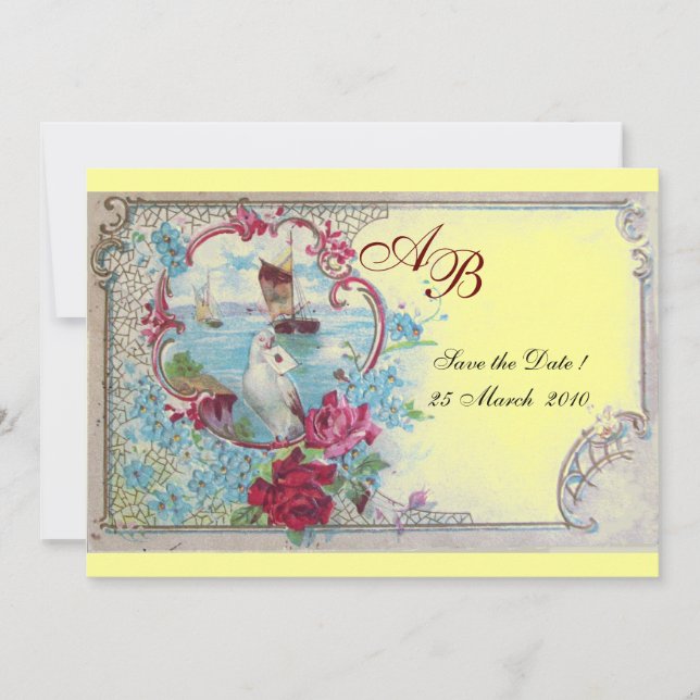 ROMANTICA  MONOGRAM INVITATION (Front)