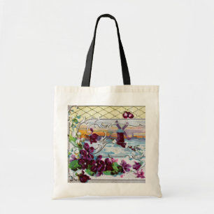ROMANTICA Pansies,Violets,Winter Floral Tote Bag
