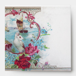 ROMANTICA pink red blue white Envelopes