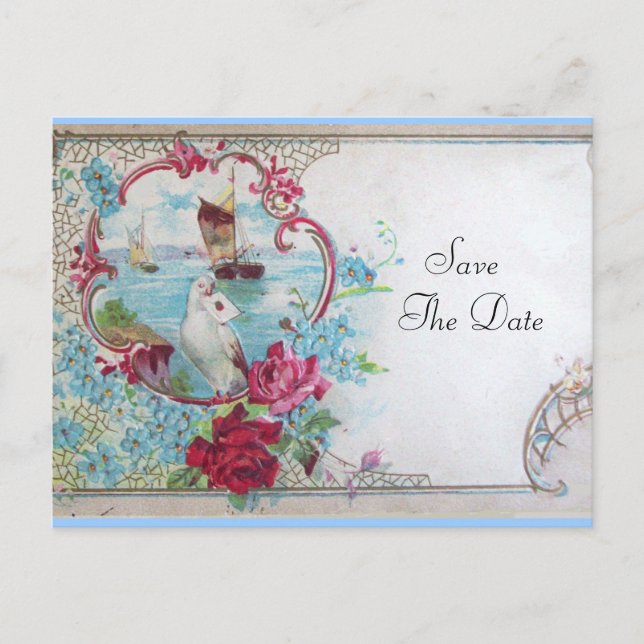 ROMANTICA SAVE THE DATE  Invitation postcard (Front)