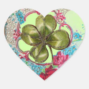 ROMANTICA / ST.PATRICK'S SHAMROCK HEART STICKER