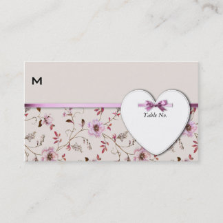 RomanticCharm vintage floral wedding collection Business Card