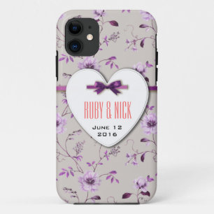 RomanticCharm vintage floral wedding collection iPhone 11 Case