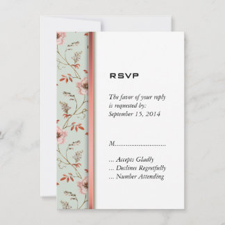 RomanticCharm Vintage Floral Wedding collection Invitation