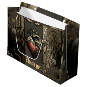 Romanticism in wheels and tubes the steampunk soul large gift bag