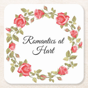 Romantics at Hart Square Paper Coaster