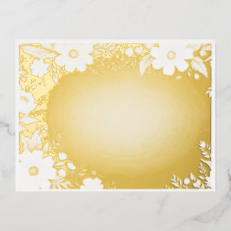 RomanticTheme Foil Holiday Postcard