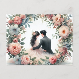 Romantik Wedding 10 Holiday Postcard