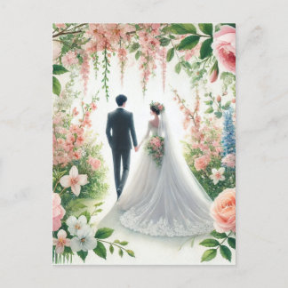Romantik Wedding 5 Postcard