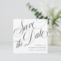 Romantique and Elegant Save The Date Card Square