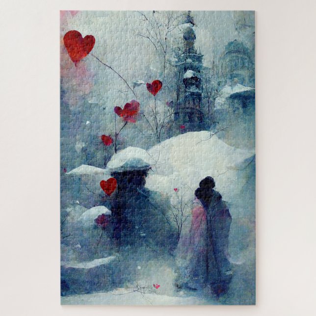 Romantisches Valentins Puzzle (Vertical)