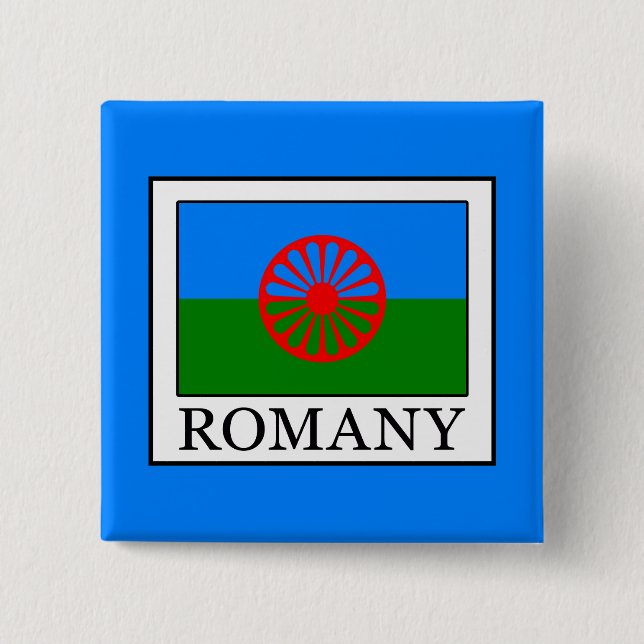 Romany 15 Cm Square Badge (Front)
