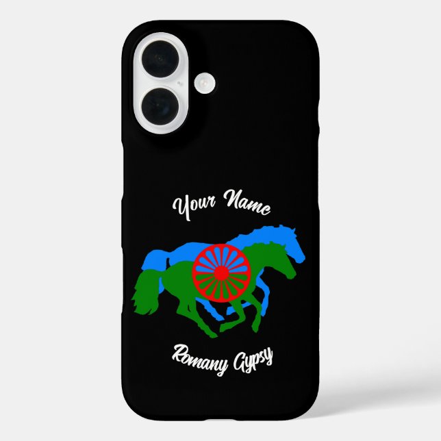 Romany Gypsy Flag and Horse Case-Mate iPhone Case (Back)