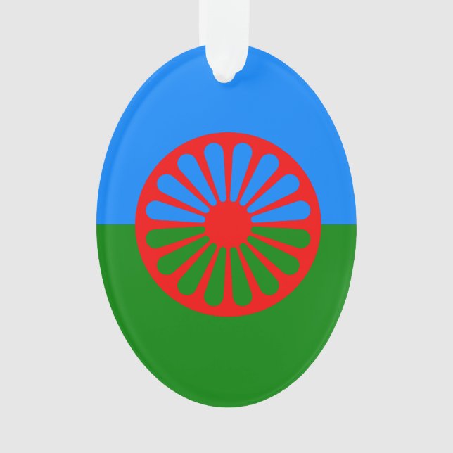 Romany Gypsy flag Ornament (Front)