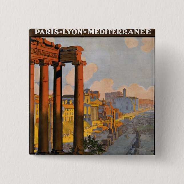 Rome 15 Cm Square Badge (Front)