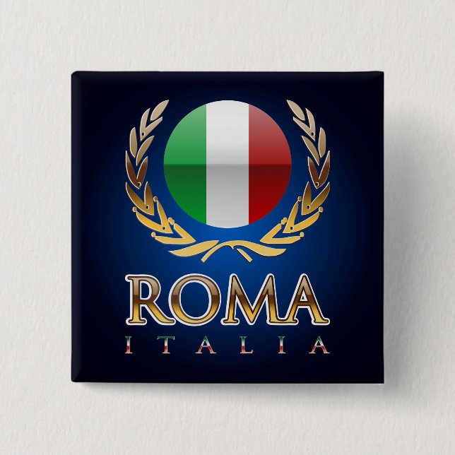 Rome 15 Cm Square Badge (Front)