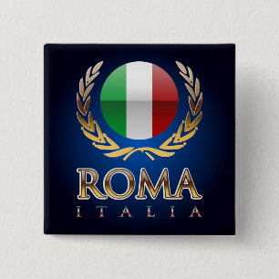 Rome 15 Cm Square Badge