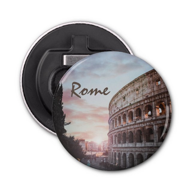 Rome Ancient Architecture sunset cityscape Bottle Opener (Front)
