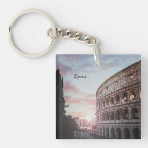 Rome Ancient Architecture sunset cityscape Key Ring